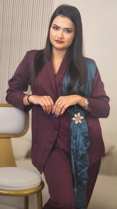 Designer Single-Breasted Blazers and Pants Co-Ord Set