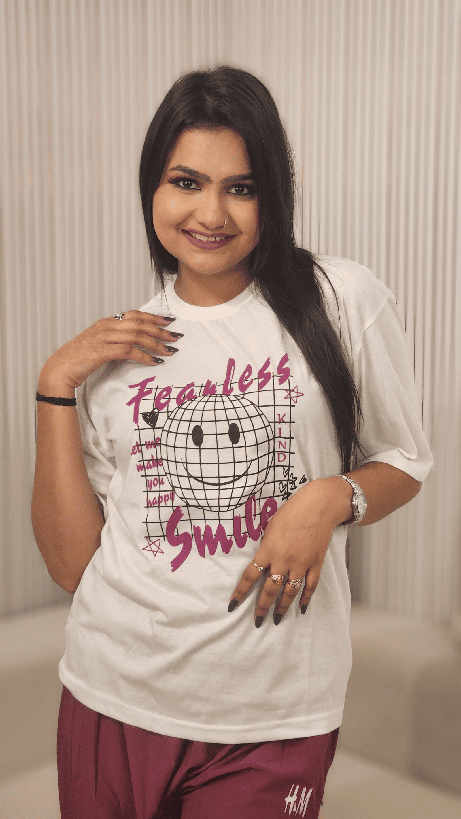 Typography Printed Round Neck Pure Cotton T-Shirt