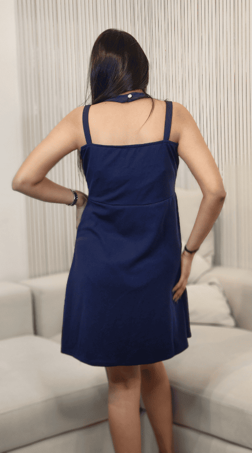 Women’s Keyhole Neck Skater Dress