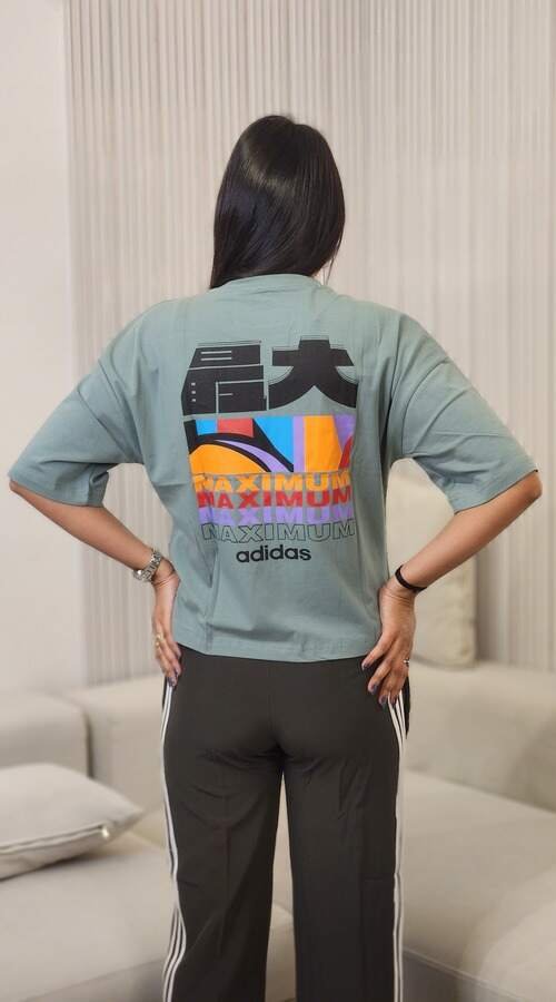 Women ADIDAS Striped Jogger Suit Set and T-shirt