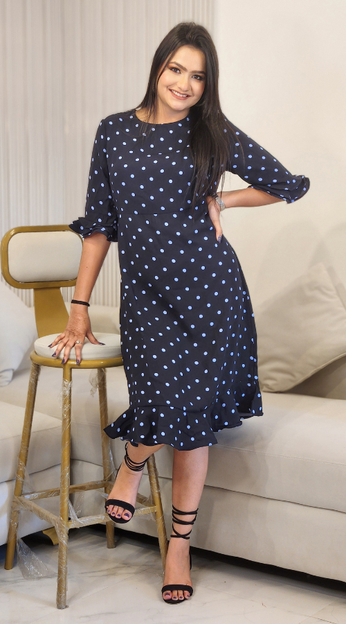 Polka Dots Midi Dress