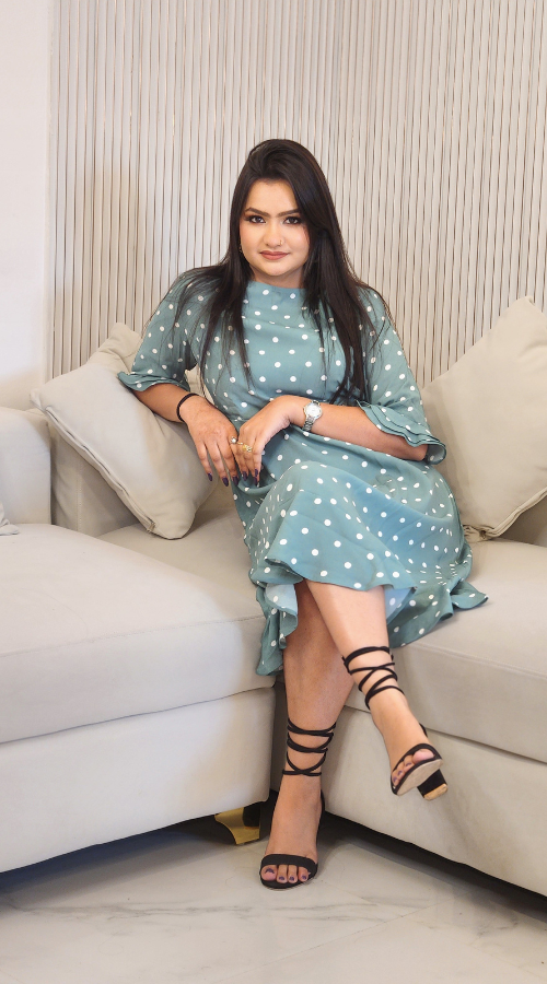 Polka Dots Midi Dress