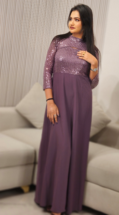 Women Pleated Wrap Maxi Dress