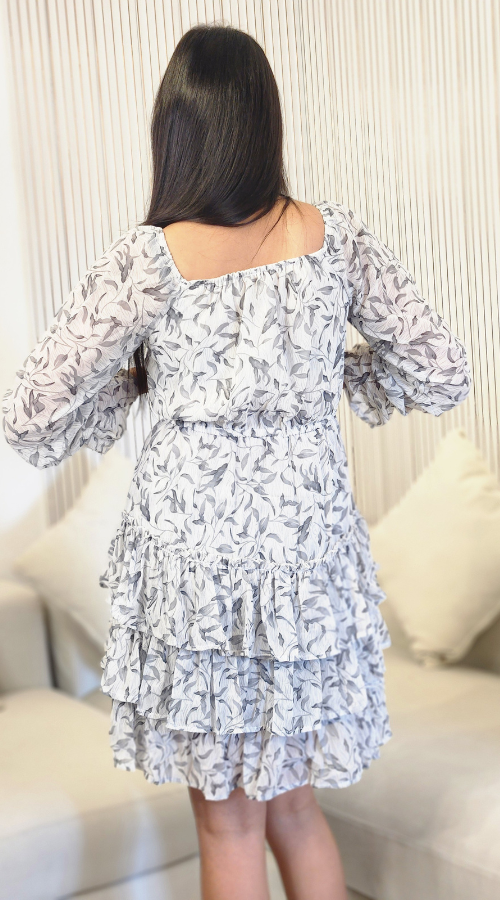 Flare Printed Short dress