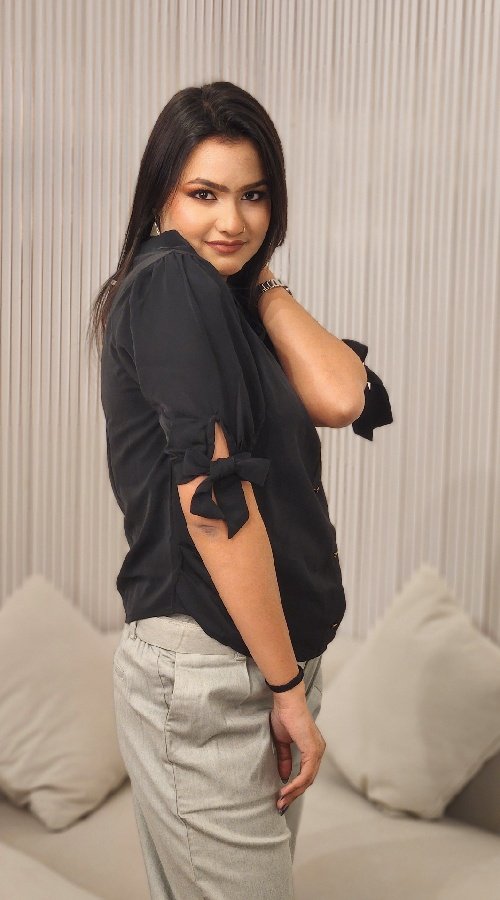 Black ,Green solid Opaque Casual Shirt