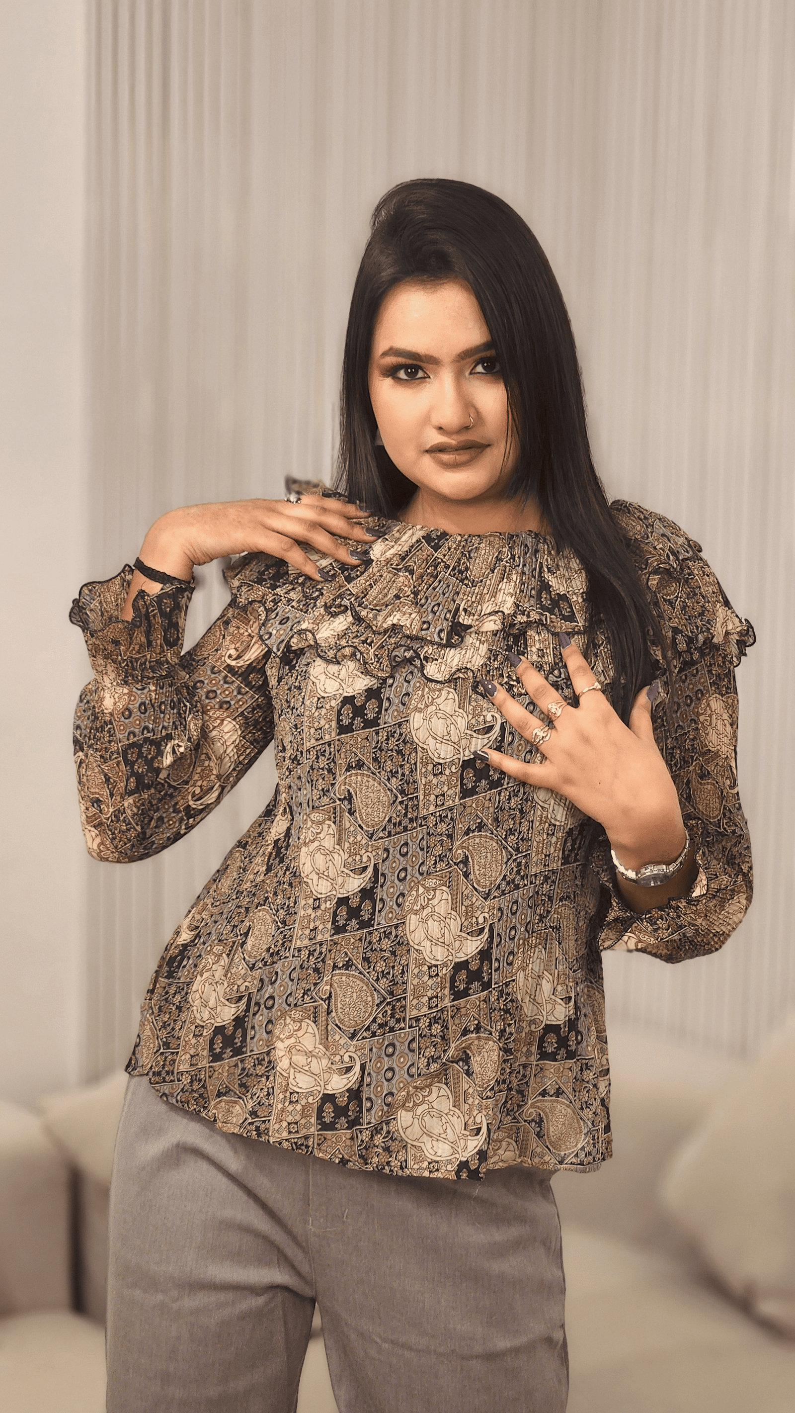 Floral Printed Regular Top