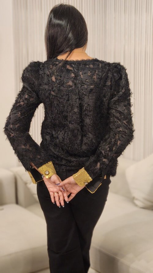 Women Peter Pan Collar Textured Self Design Polyester Casual Shirt