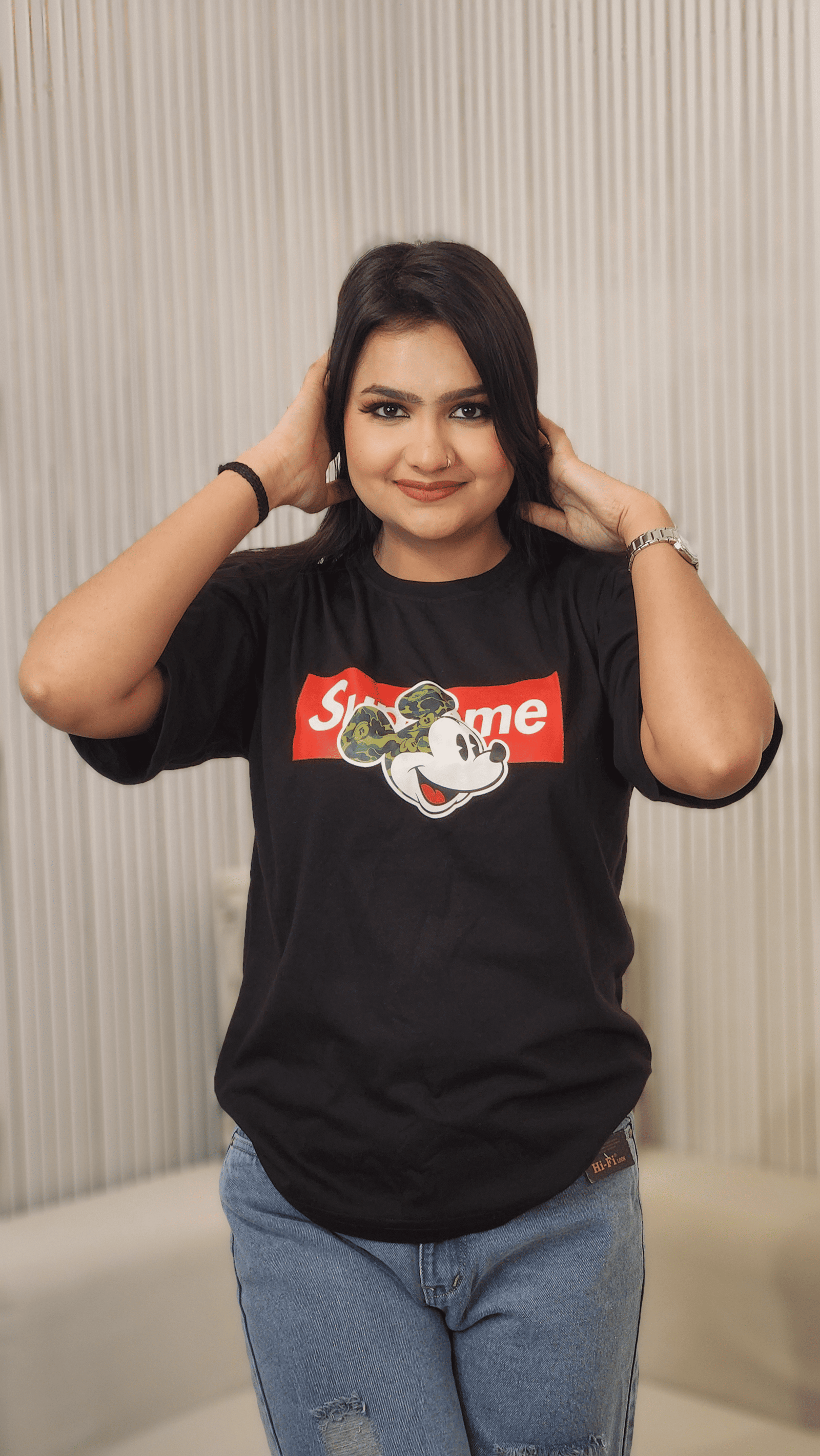 Women Graphic Mickey Mouse  T-shirt