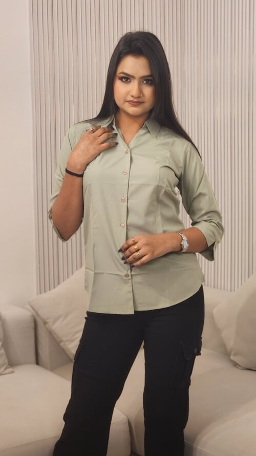 Women Multicoloured solid Opaque Casual Shirt