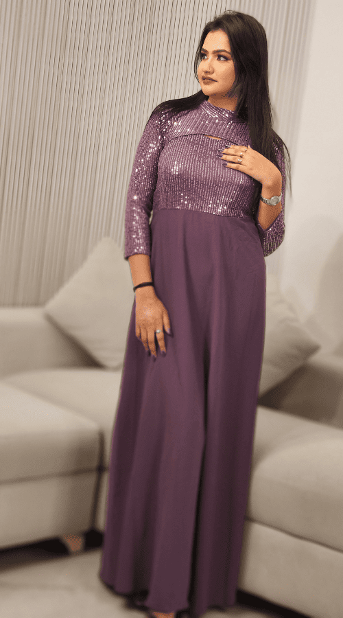 Women Pleated Wrap Maxi Dress