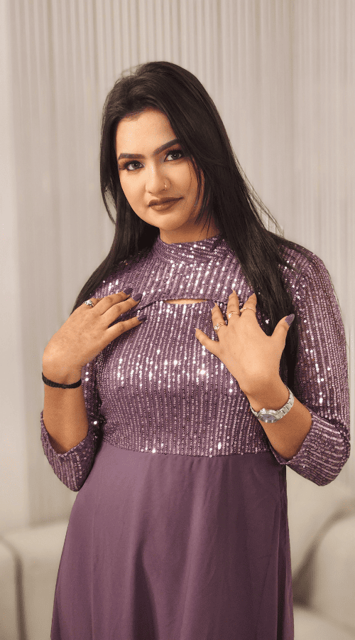 Women Pleated Wrap Maxi Dress