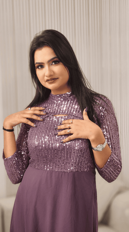 Women Pleated Wrap Maxi Dress