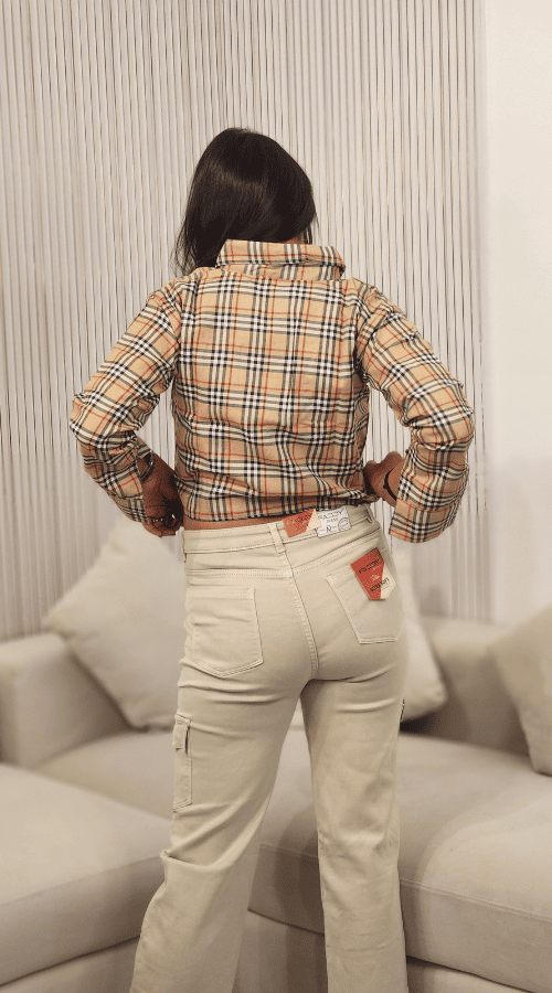 Women Regular Fit Checkered Spread Collar Casual Shirt