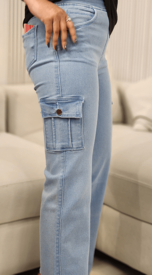 Women Straight Fit Stretchable Cargo