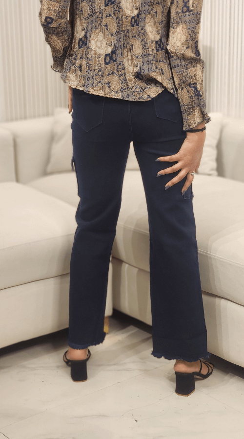 Women Straight Fit Stretchable Cargo