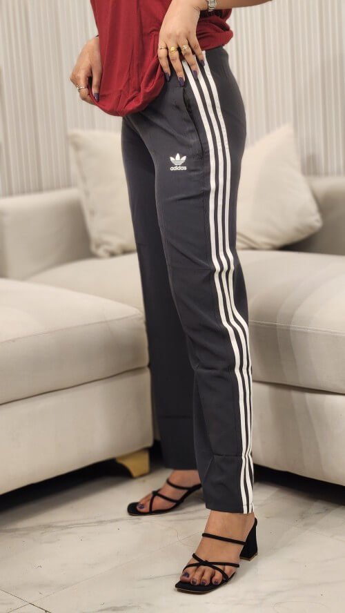 Women ADIDAS Striped Track Pant Suit Set