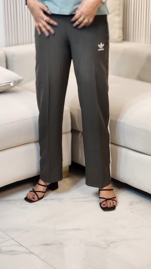 Women ADIDAS Striped Track Pant Suit Set