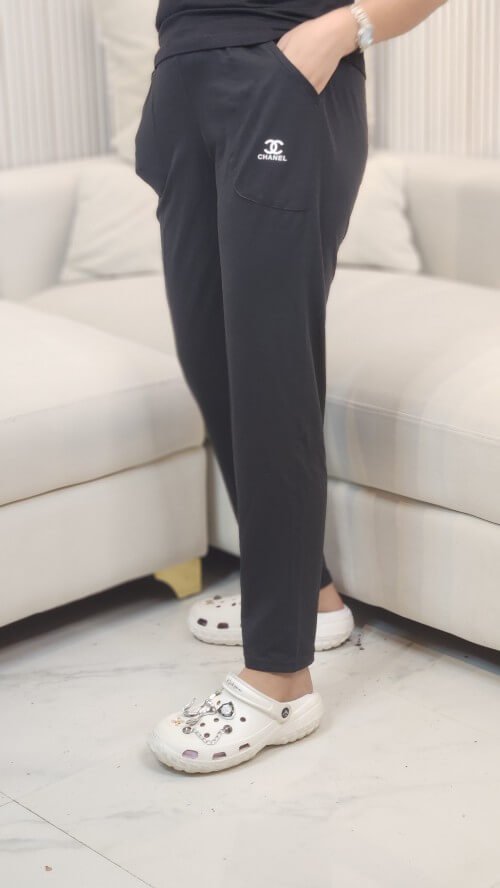 Women Plain Dry Fit t-shirt & Casual Cotton Slim Fit Track Pants